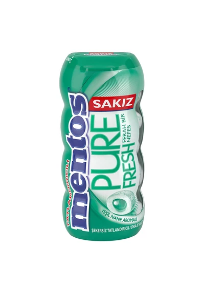 Mentos Pure Fresh Yeşil Nane Aromalı Draje Sakız 30 gr x 12 Adet - 2