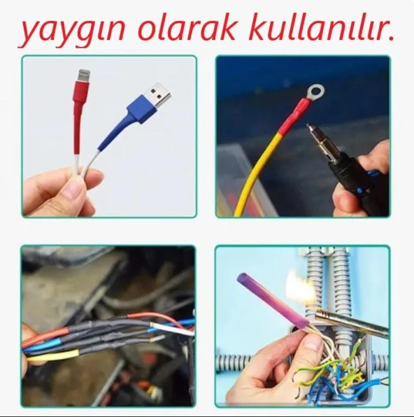 Selektrom 16 Farklı Ölçüde 6 Renk Isıyla Daralan Makaron Seti - 7