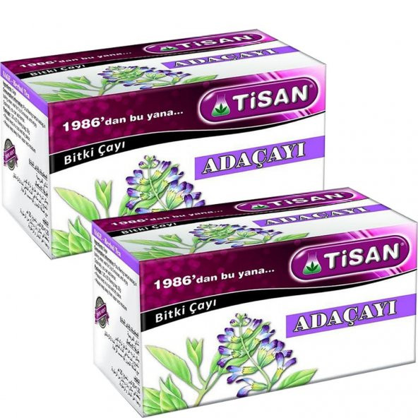 Tisan Adaçayı Bitki Süzen Poşet Çay 2li 20 x 2.5 G