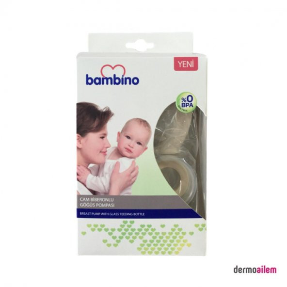 Bambino Göğüs Pompası Tirle Cam Biberonlu