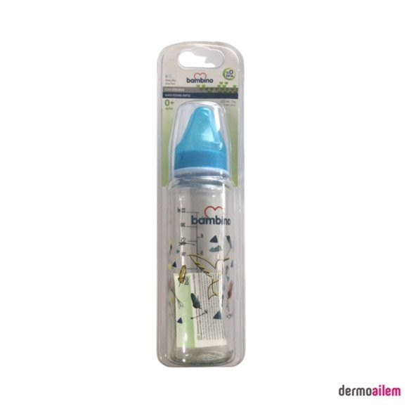 Bambino Cam Biberon 225 Ml Figürlü Mavi B012