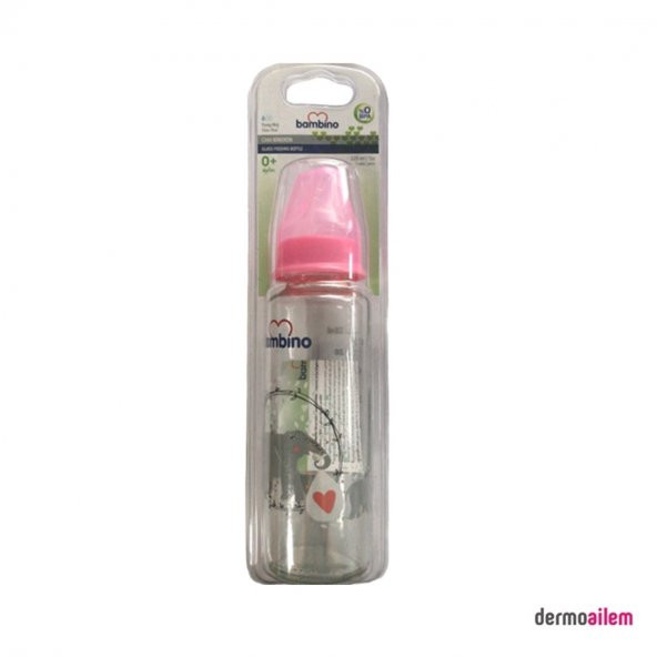 Bambino Cam Biberon 225 Ml Figürlü Pembe B012