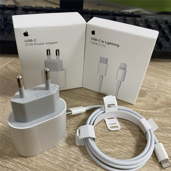 Apple Iphone 11 / 12 / Pro Max 20w Usb-c Orjinal Hızlı Şarj Aleti Seti