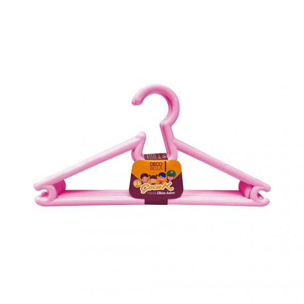 12li Çocuk Elbise Askısı Bebek Askısı - 3