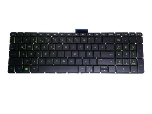 Hp Pavilion Gaming 15-DK2066nt Klavye (Siyah TR) Yeşil Tuş / IŞIKLI