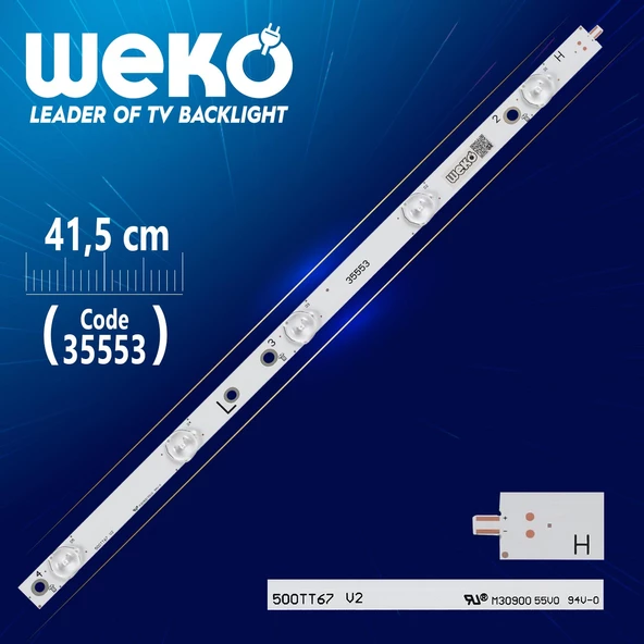 SX-11800729A0 -2B554-0-A-54F-2766 L - 500TT67 V2 - 5 LEDLİ 41.5 CM - (WK-437)