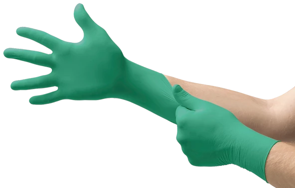 Ansell TouchNTuff 92-500 Gıda Uyumlu Kimyasal Dirençli Antistatik Nitril Eldiven (100 Adet-Kutu)