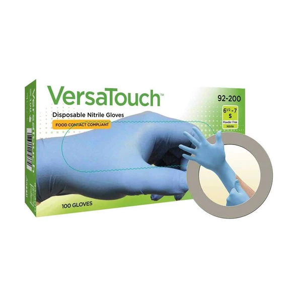 Ansell TouchNTuff Versatouch 92-200 Tek Kullanımlık Nitril Eldiven (100 Adet-Kutu) - Resim 2