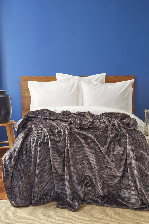 Nautica Home Ria Antrasit Çift Kişilik Wellsoft Battaniye