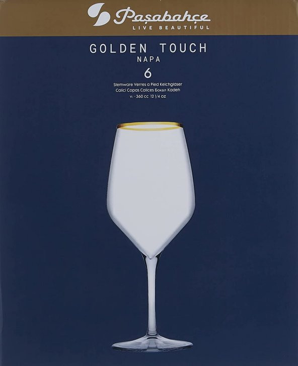 Paşabahçe Paşabahçe Golden Touch Kadeh 360cc - 6lı - 2