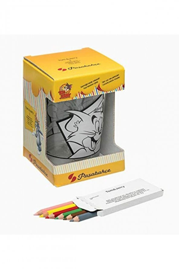 Paşabahçe Tom&jerry Boyanabilir Kalemlik - 6 Adet Kalem Hediyeli