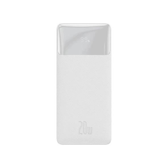 Baseus PPBD050402 Bipow Overseas Edition Dijital Ekranlı 20W 30.000 mAh Powerbank Beyaz - 3