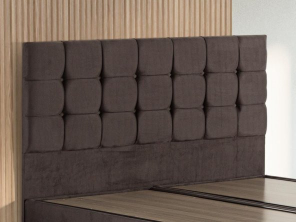 Niron Rama 200cm Çift Kişilik Başlık, Füme Soho Kumaş Yatak Başlığı