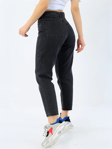 Hacker Kadın Denim Füme Boyfriend Kot Pantolon Mona S913-776 - Resim 5