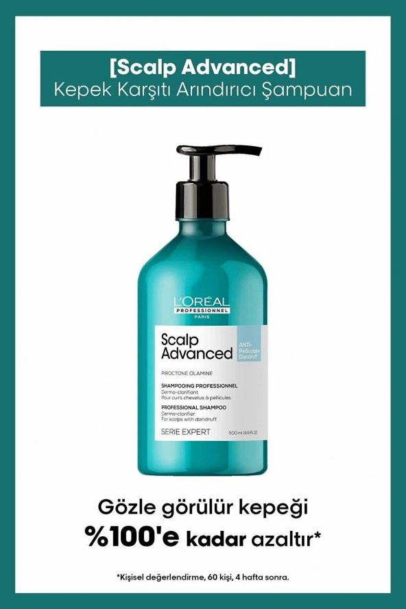 Loreal Professionnel Serie Expert Scalp Advanced Kepek Karşıtı Profesyonel Şampuan 500 Ml