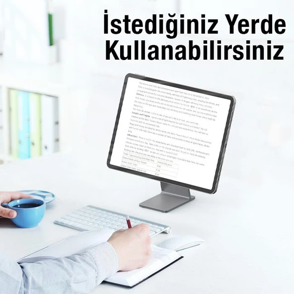 Polham Masaüstü Manyetik Magsafe İphone 12,13,14 Serisi Uyumlu Telefon Standı, L Tipi Düşmez Stand - 3