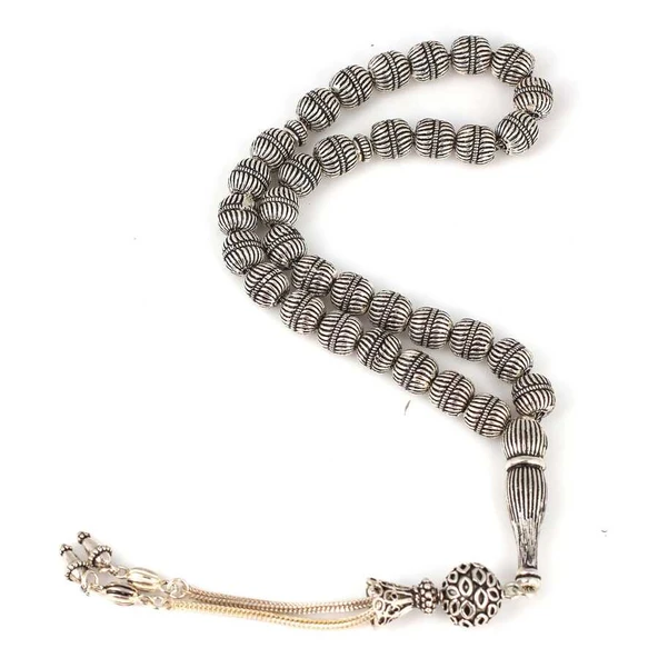 925 Ayar Gümüş Helezonik Toplu Tesbih ürün görseli 1