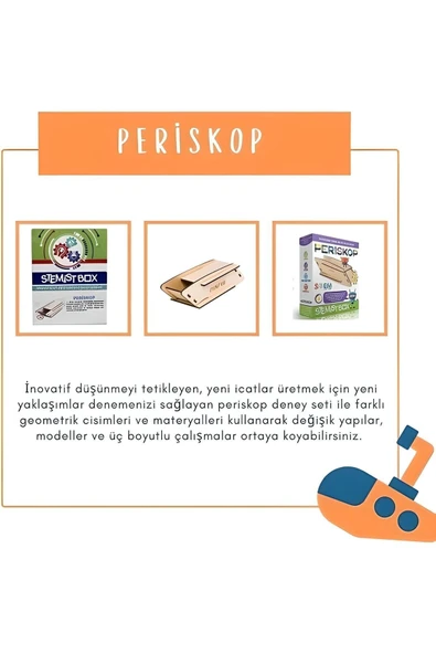 Fapatech Stemist Box Periskop Stem Eğitici Ahşap Stem Eğitim Seti Oyuncak - 3