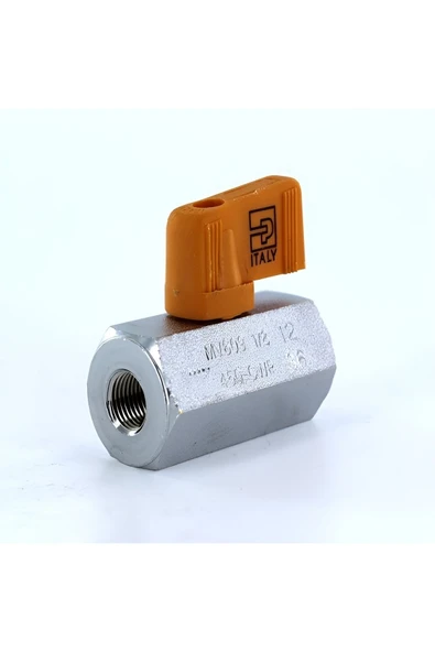 Fapatech Parker Mini Ball Valve 1/8 Npt Female Chrome Plated Brass Mv609-2 - 2