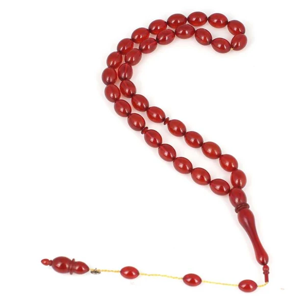 Kırmızı Sıkma Kehribar Tesbih ürün görseli