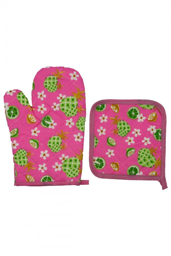 BEZ FIRIN ELDİVENİ 134 (MEYVE DESENLİ PEMBE RENKLİ)