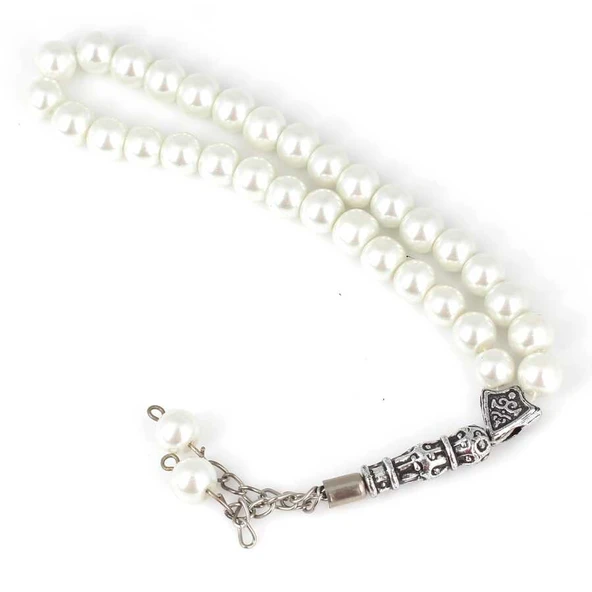 Sentetik İnci Beyaz Renk Tesbih ürün görseli