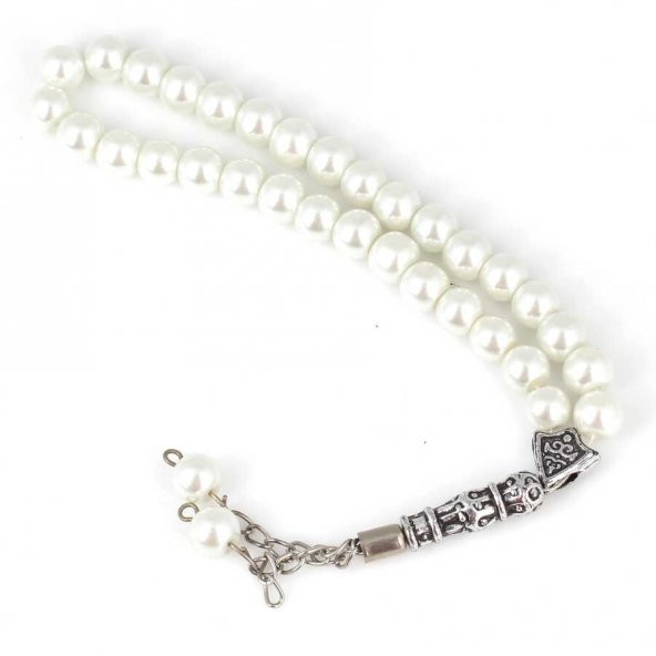 Sentetik İnci Beyaz Renk Tesbih