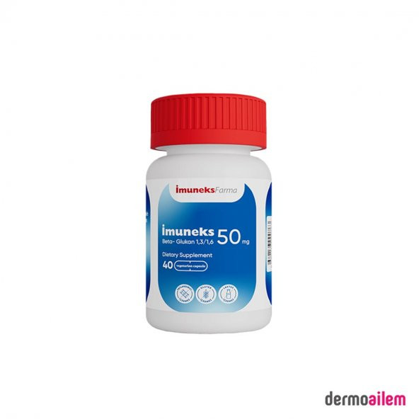 İmuneks Beta-Glukan 50 mg 40 Kapsül