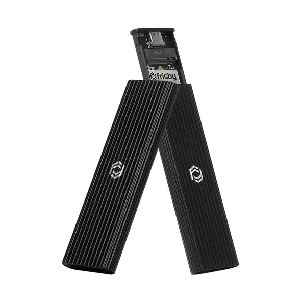 FRISBY FHC-M2305 Type-C™ USB 3.1 - M.2 PCIe NVMe SSD Alüminyum Disk Kutusu - 2