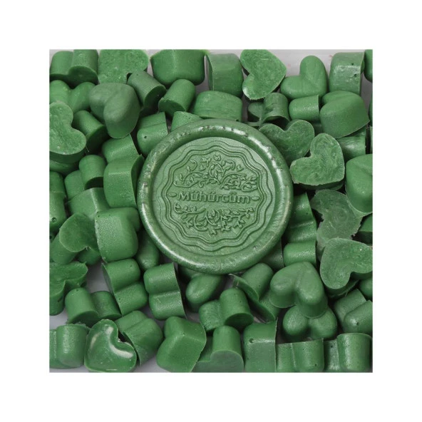 Mühür Mumu Eritme Kalp Boncuk Paket Model No: 123 YAPRAK MANDALİN - Resim 2