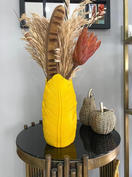 Yaprak vazo polyester - 12