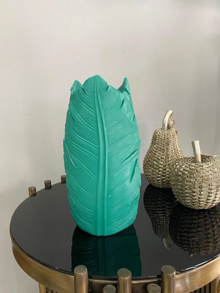 Yaprak vazo polyester - 9