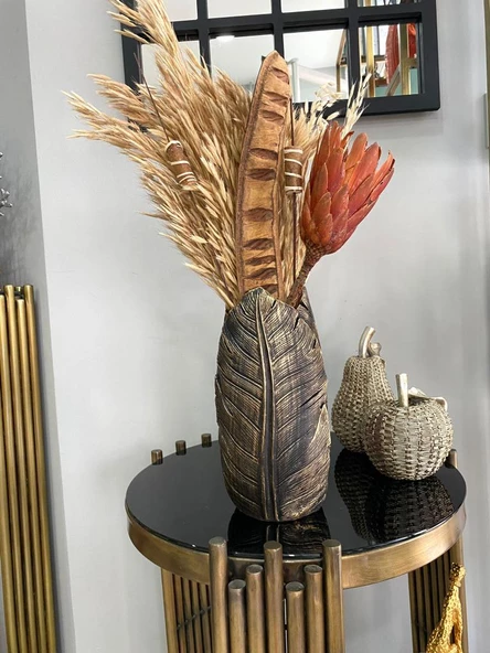 Yaprak vazo polyester - 10