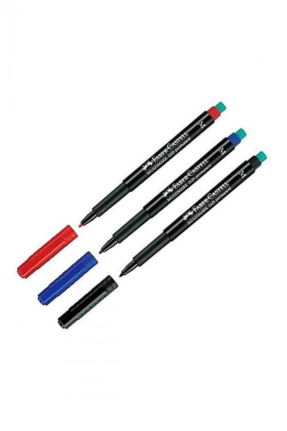 Faber Castell Multimark 1525 Permanent Asetat Kalemi 1.0 Mm (m) Siyah 1 Adet ürün görseli