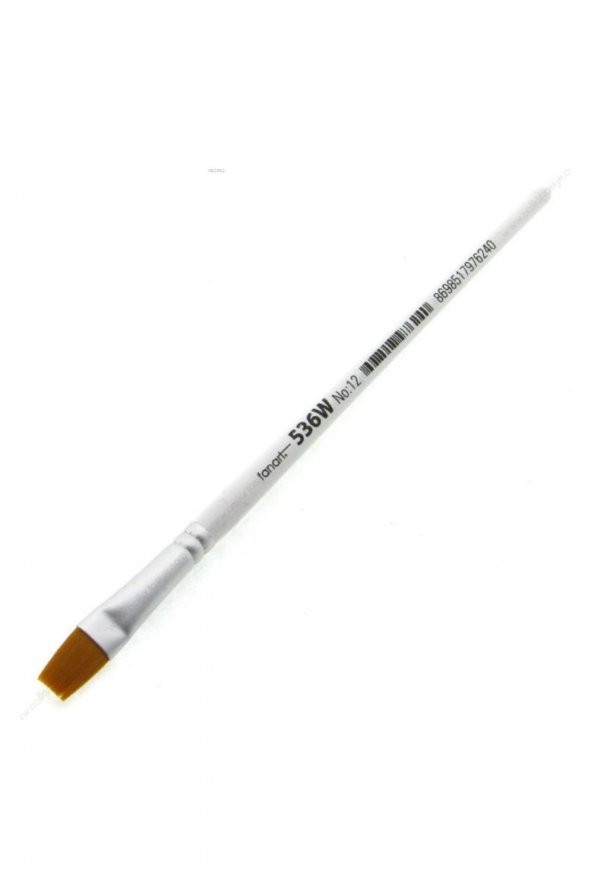 Fanart No: 12 Beyaz Sentetik Kıl Yassı Uçlu Fırça 536w - Resim 2