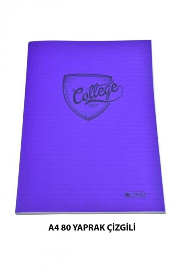 Çınar Pvc Kapaklı A4 Çizgili Defter 80 Yaprak ürün görseli