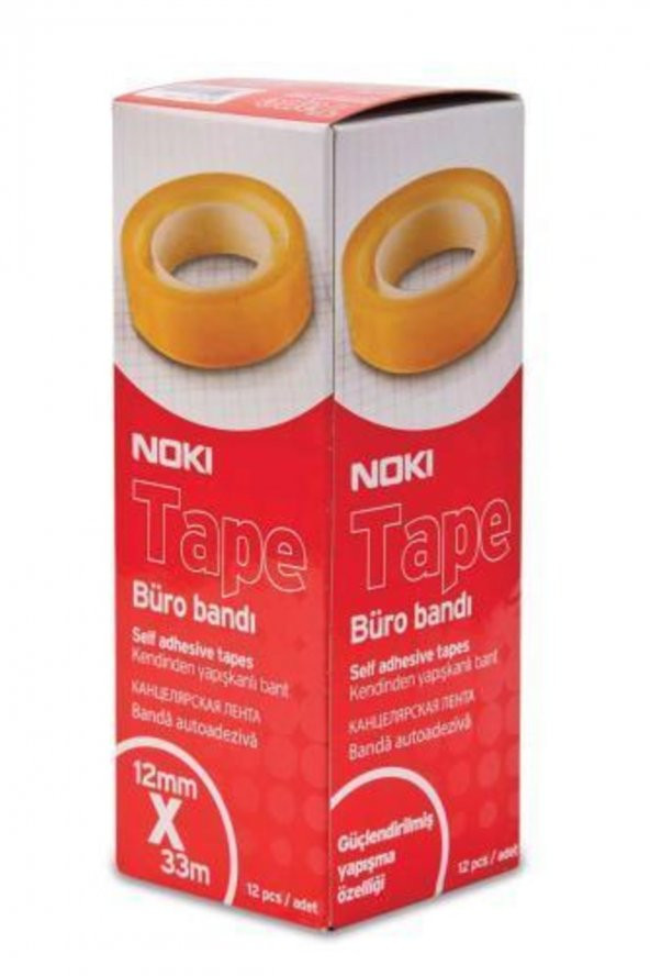 Noki 1233 Büro Bandı 12 Mmx33 M-12 Adet - Resim 3