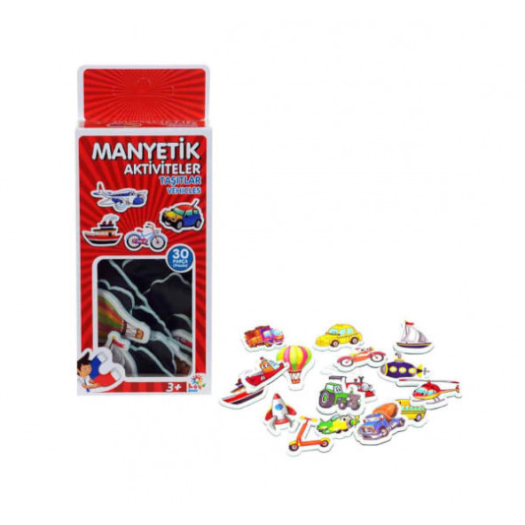 LAÇO 30 Parça Manyetik Mıknatıslı Taşıtlar ürün görseli