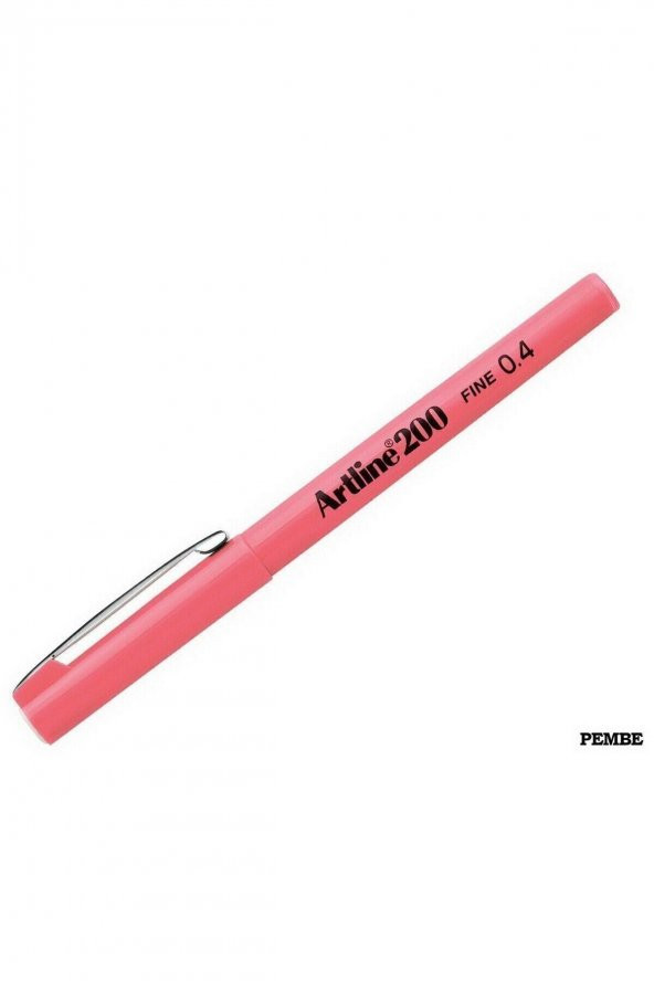 artline 200 Fineliner 0.4mm Ince Uçlu Yazı Ve Çizim Kalemi Pembe