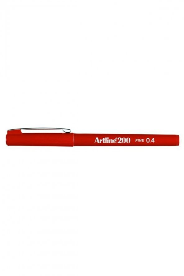 artline 200 Fineliner Kalem 0.4 mm Koyu Kırmızı ürün görseli