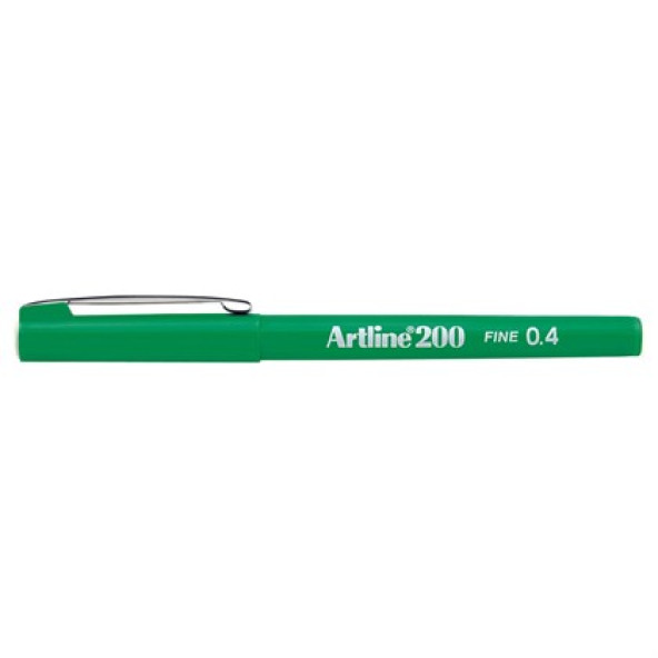 artline 200 Fineliner 0.4mm Ince Uçlu Yazı Ve Çizim Kalemi Yeşil ürün görseli
