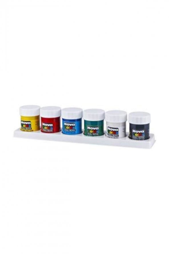 Nova Color Guaj Boya 6 Renk Şişe - 1