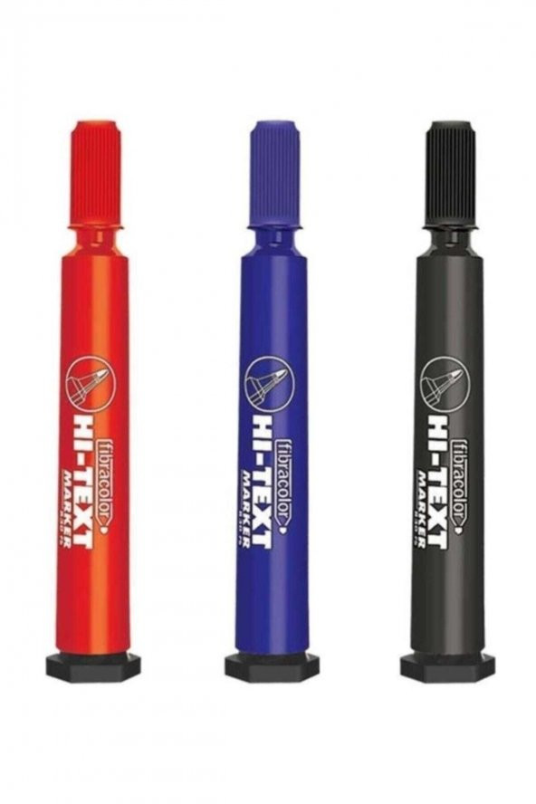 Hi-Text Siyah Renk Marker 830 Pc Koli Kalemi 12li Paket ürün görseli
