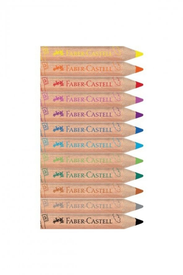 Faber Castel F.c. Ilk Boyama Kalemim Jumbo 12 Renk - 2