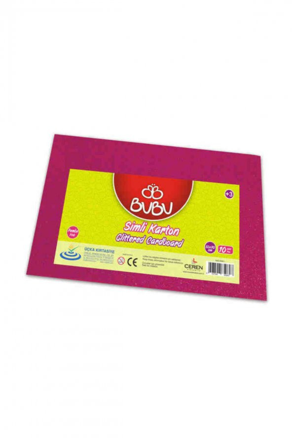 Bubu Simli Karton 10 Adet 50x70 cm. PEMBE ürün görseli