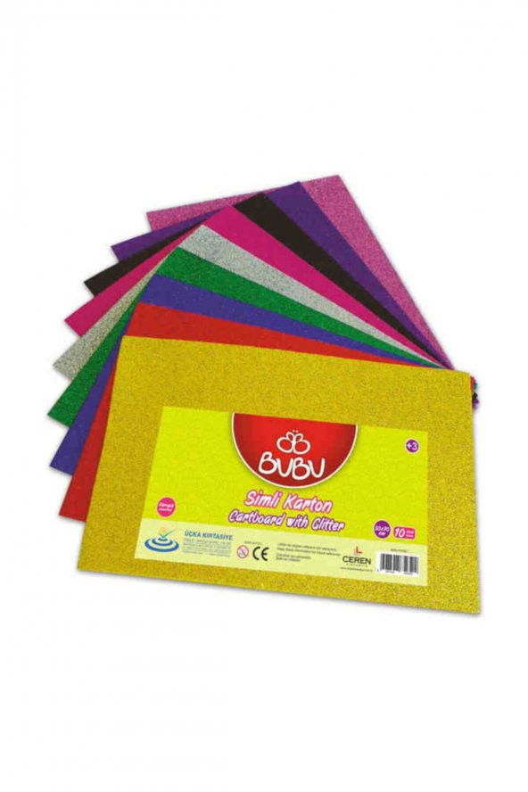 Bubu Simli Karton 10 RENK KARIŞIK 50x70 cm. ürün görseli