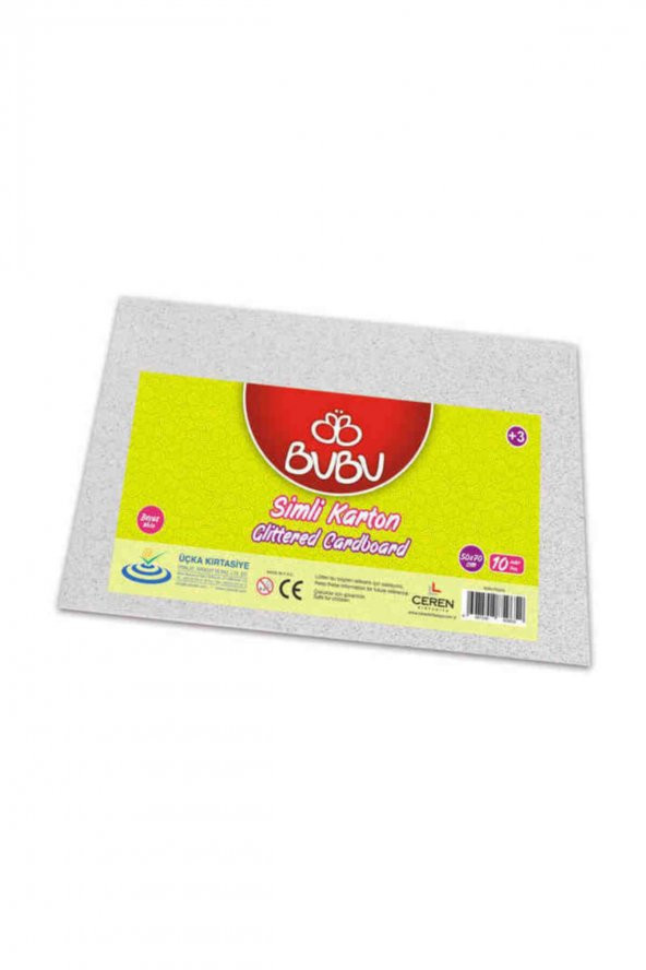 Bubu Simli Karton 10 Adet 50x70 cm. BEYAZ ürün görseli