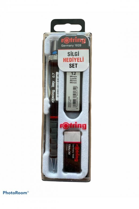 Rotring 0.7mm Uçlu Kalem Silgi Ve Uç Hediyeli Beyaz
