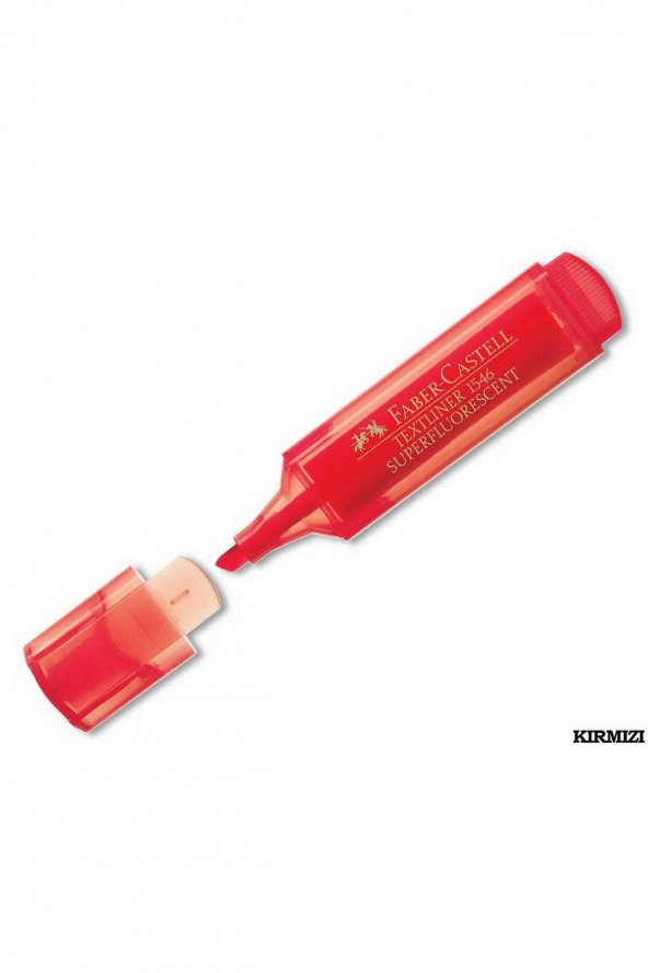 Faber Castell Textliner 1546 Fosforlu Kalem Kırmızı ürün görseli