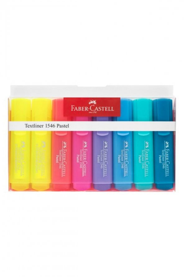 Faber Castell Faber-castell Textliner 8li Pastel Fosforlu Kalem 1546 ürün görseli